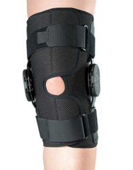 Ортез на коленный сустав с шарнирами для регулировки угла сгибания, разъемный, размер S