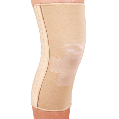 Бандаж эластичный на коленный сустав со спиральными ребрами, размер L